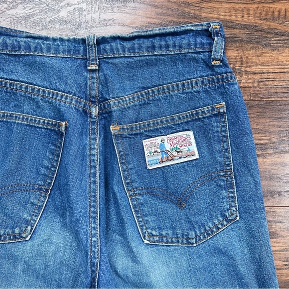 Levi's Denim - Levi’s • vintage 1970s Plowboy jeans high waist wide leg thrashed faded 70s